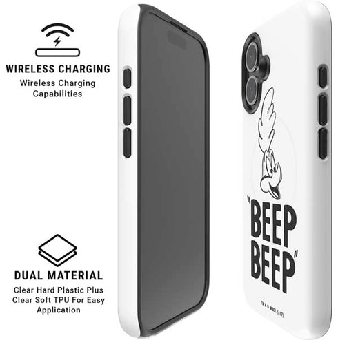 Looney Tunes Road Runner Beep Beep iPhone 16 Plus Magsafe Impact Case
